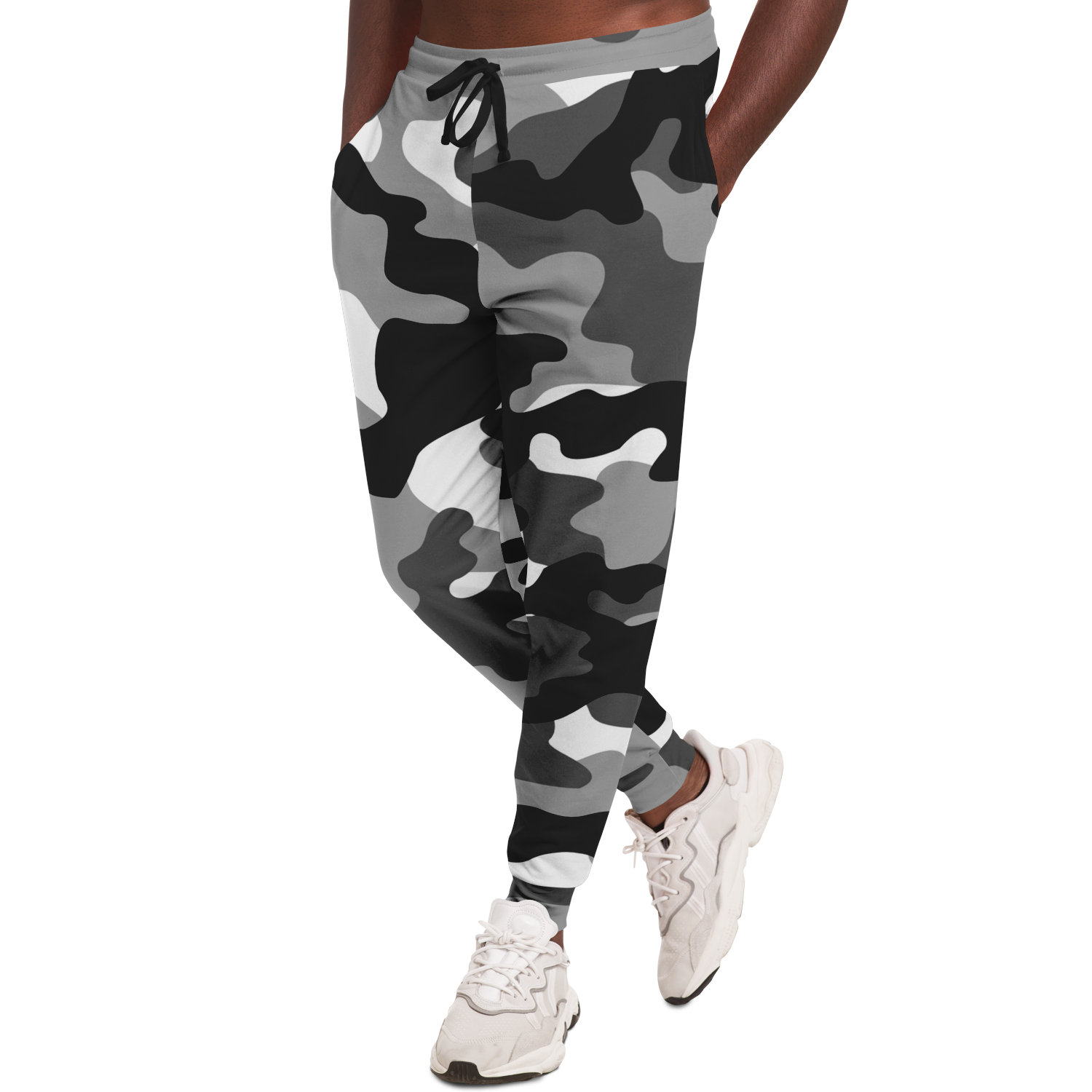 Camo Joggers | Unisex | Black, White & Gray