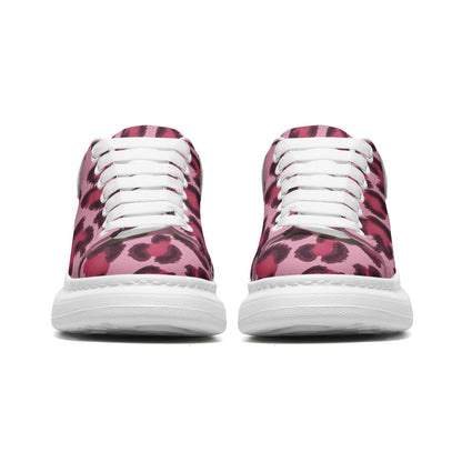 Leopard Sneakers | Oversized McQueens | Pink, Cherry & Black