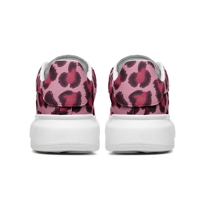 Leopard Sneakers | Oversized McQueens | Pink, Cherry & Black