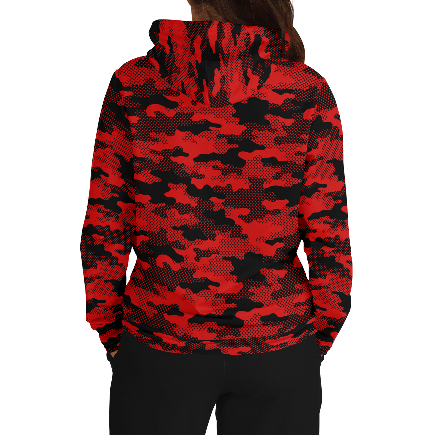 Red Camo Hoodie | Pixel Camouflage