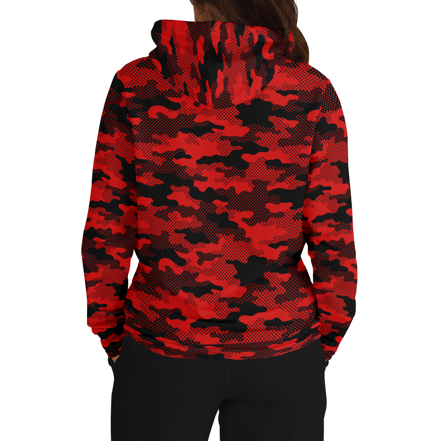 Red Camo Hoodie | Pixel Camouflage