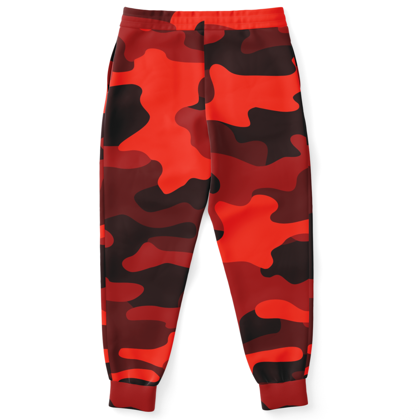 Camo Sweatpants | Unisex | Scarlet Red & Black