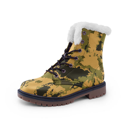 Snow Camo Boots | Desert Green Camouflage