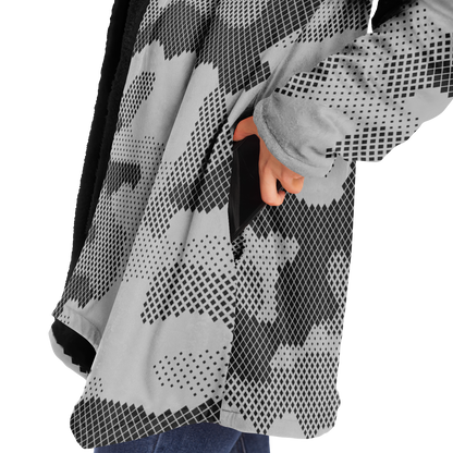 Camo Cloak | Gray Digital Camouflage | Microfleece