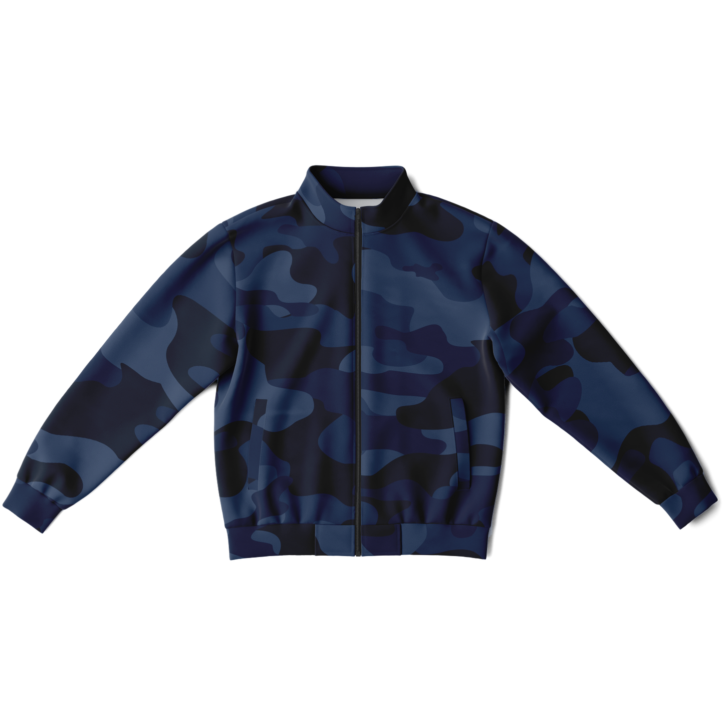 Camo Track Jacket | Deep Blue Camouflage