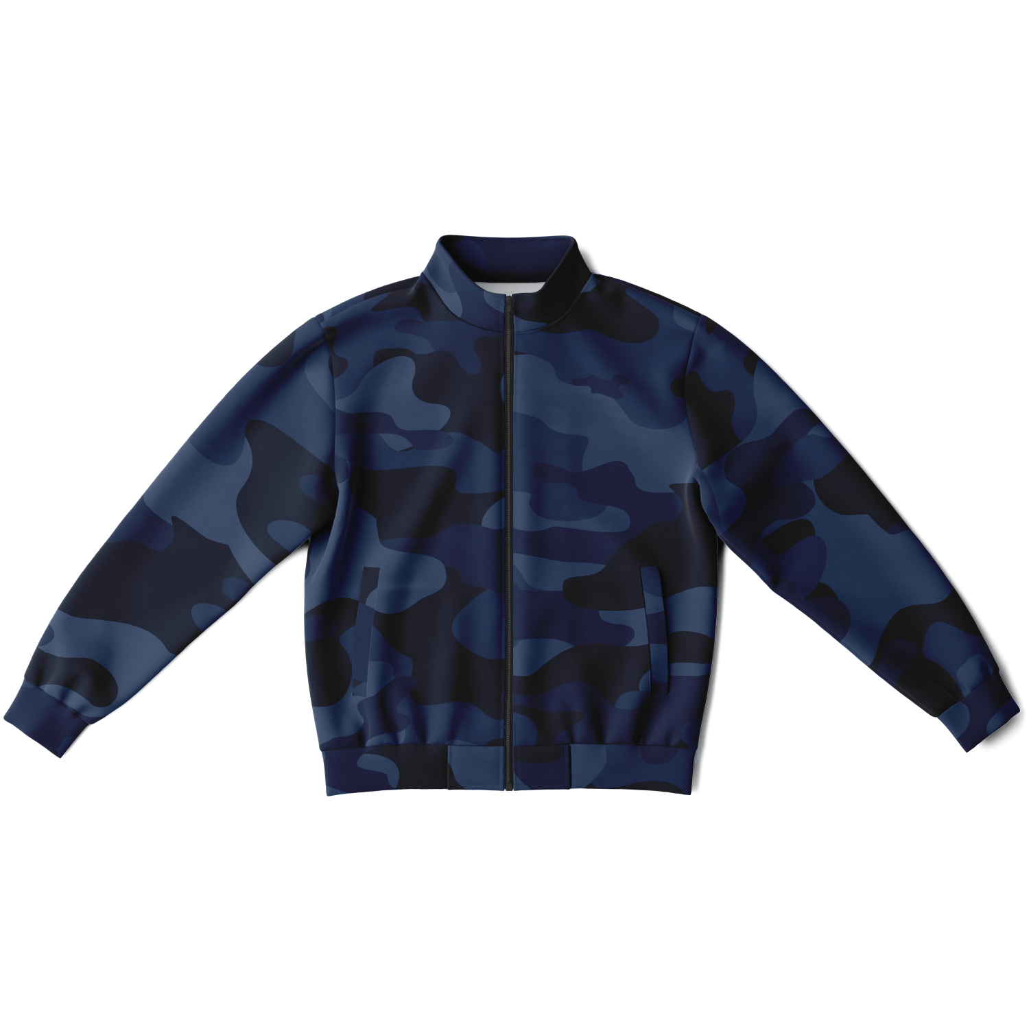 Camo Track Jacket | Deep Blue Camouflage