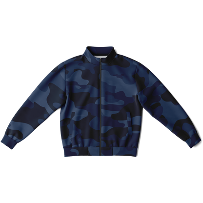 Camo Track Jacket | Deep Blue Camouflage