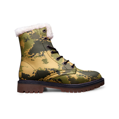 Snow Camo Boots | Desert Green Camouflage