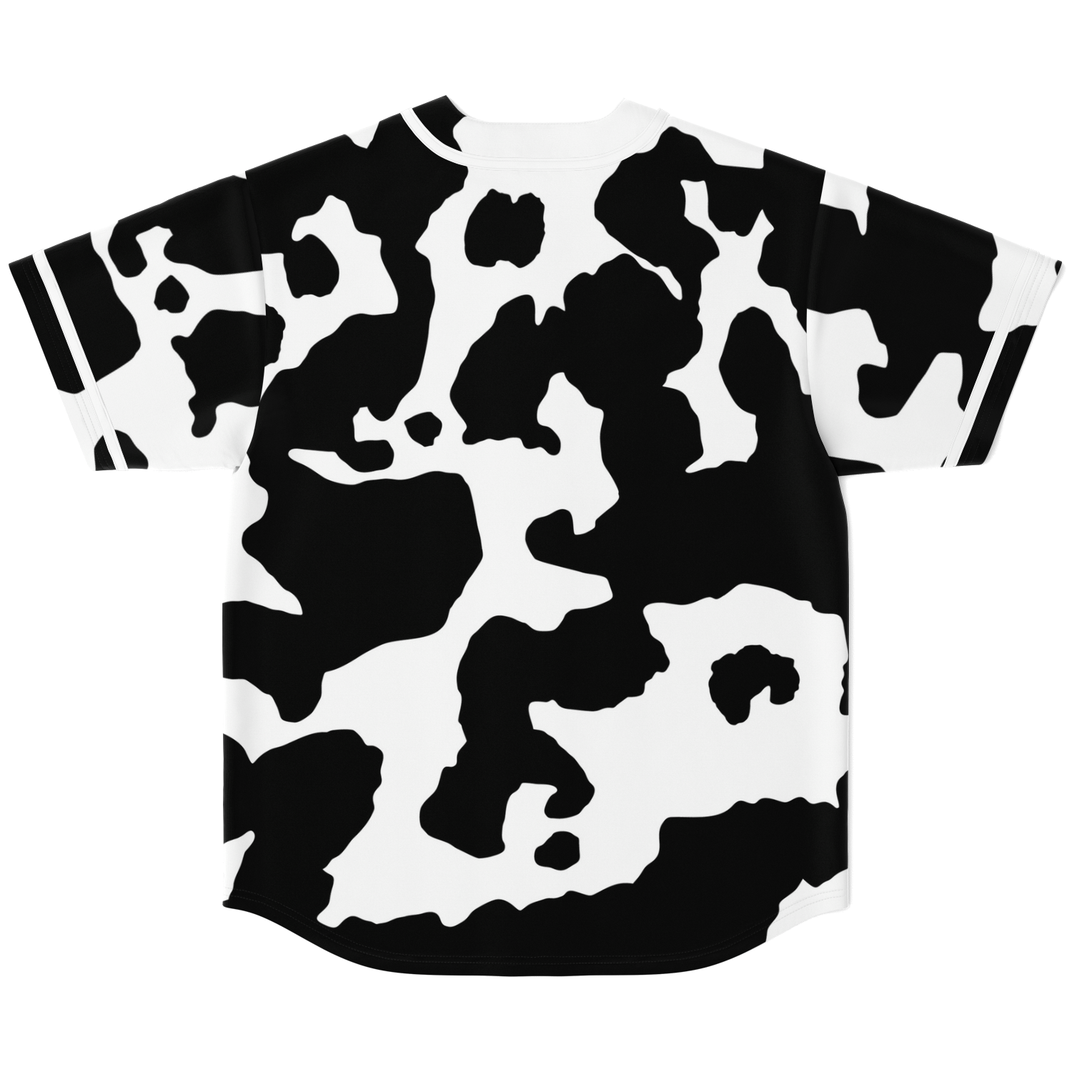 Camo Baseball Jersey | Black & White Cow Camouflage