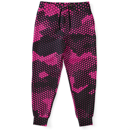 Camo Sweatpants | Unisex | Pink Digital Dotted Hexagonal