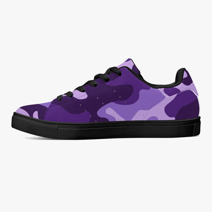 Camo Sneakers | Classic Low-Top | Purple, Blue, & Mauve