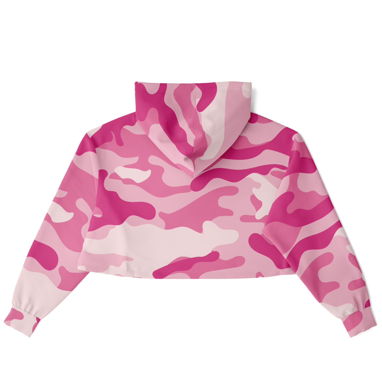 Cropped Hoodie For Women | Lavender Pink Camouflage