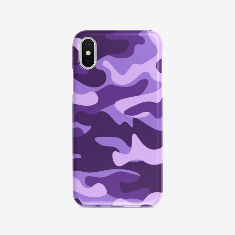 Camo Phone Case | iPhone | Purple & Blue Camouflage