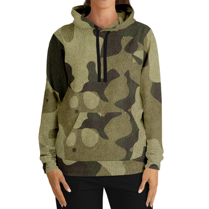 Camo Hoodie | Green Fabric Camouflage