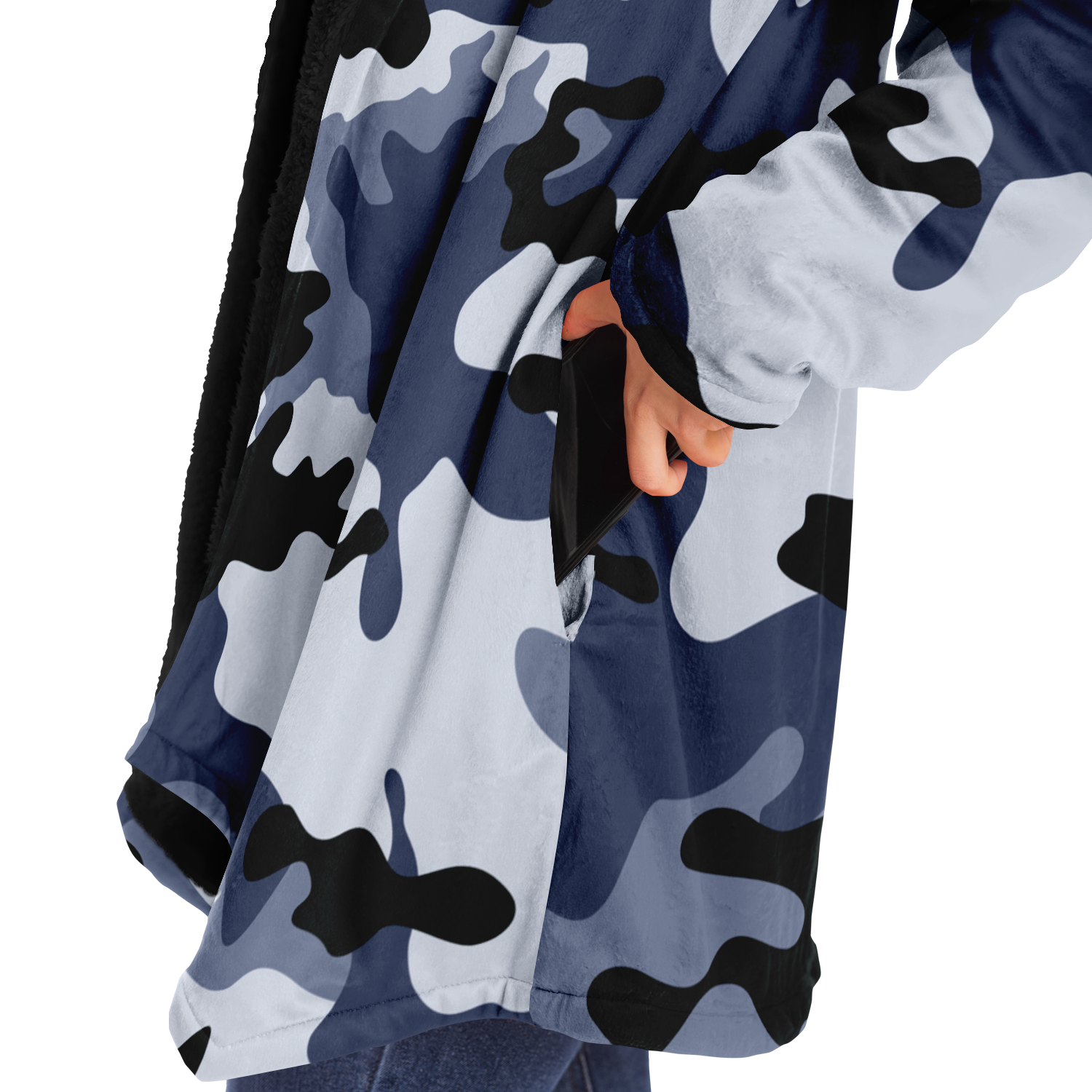 Camo Cloak | Light Blue Camouflage | Microfleece