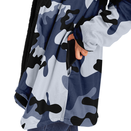 Camo Cloak | Light Blue Camouflage | Microfleece