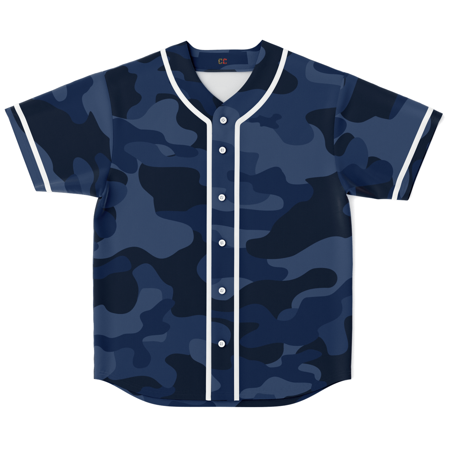 Camo Baseball Jersey | Deep Blue Camouflage