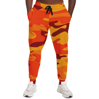 Camo Sweatpants | Unisex | Orange & Red