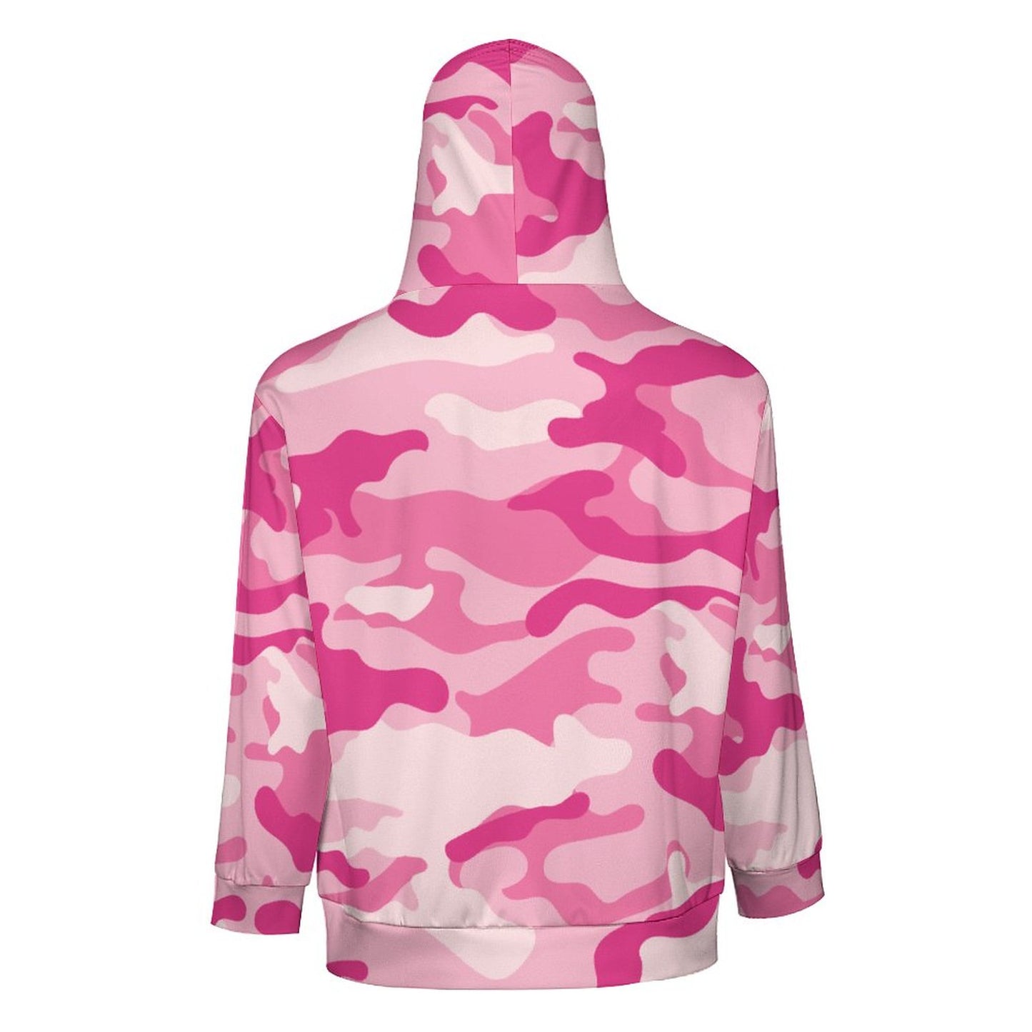 Zip up Camo Hoodie | Lavender Pink Camouflage