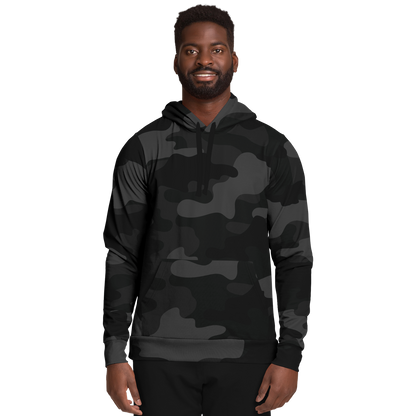 Camo Hoodie | Black Camouflage Pullover