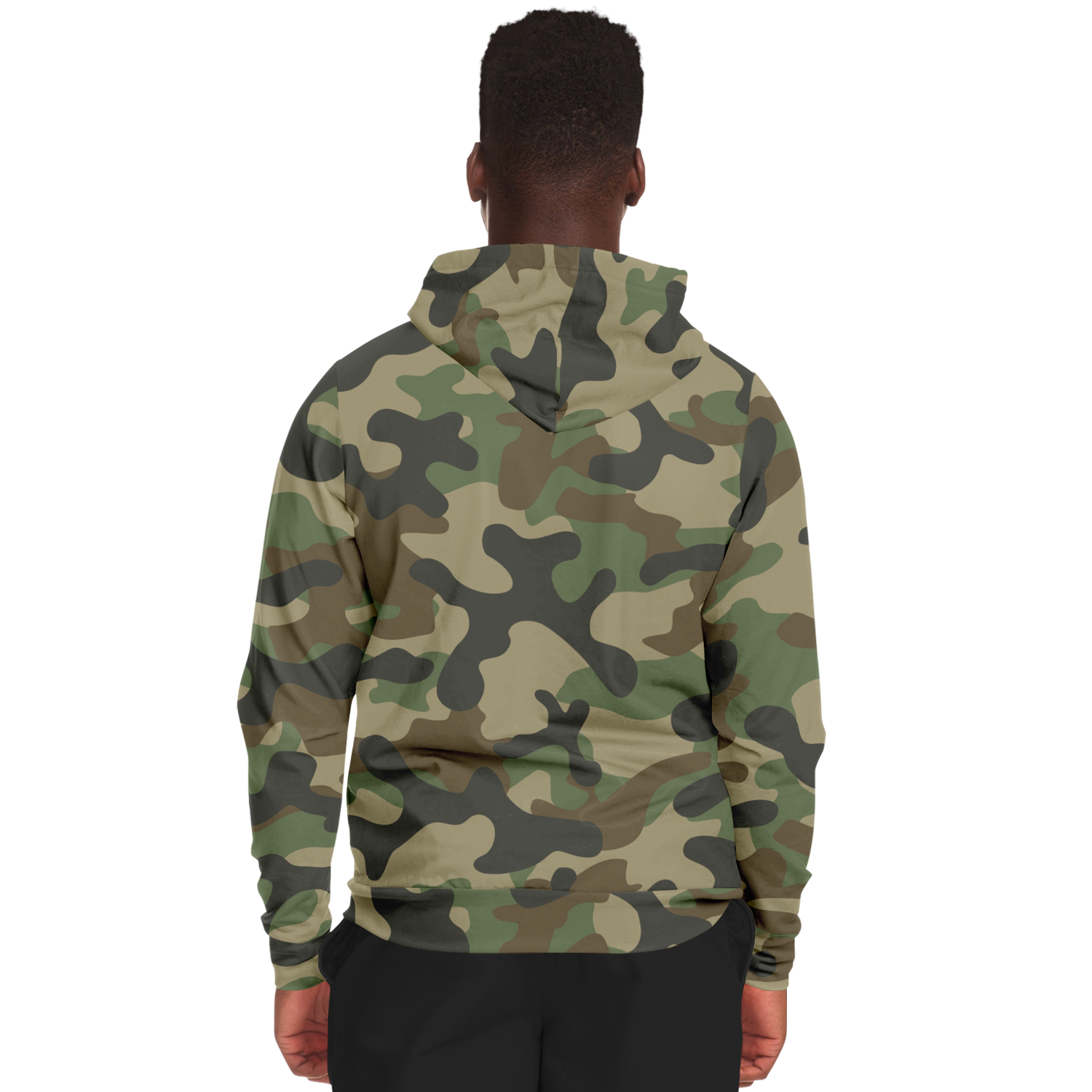 Zip-Up Hoodie | Military Brown Camouflage