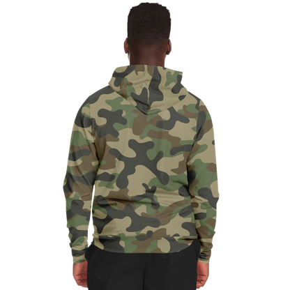 Zip-Up Hoodie | Military Brown Camouflage