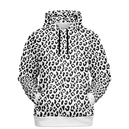 Leopard Hoodie | Black and White Pattern | Unisex