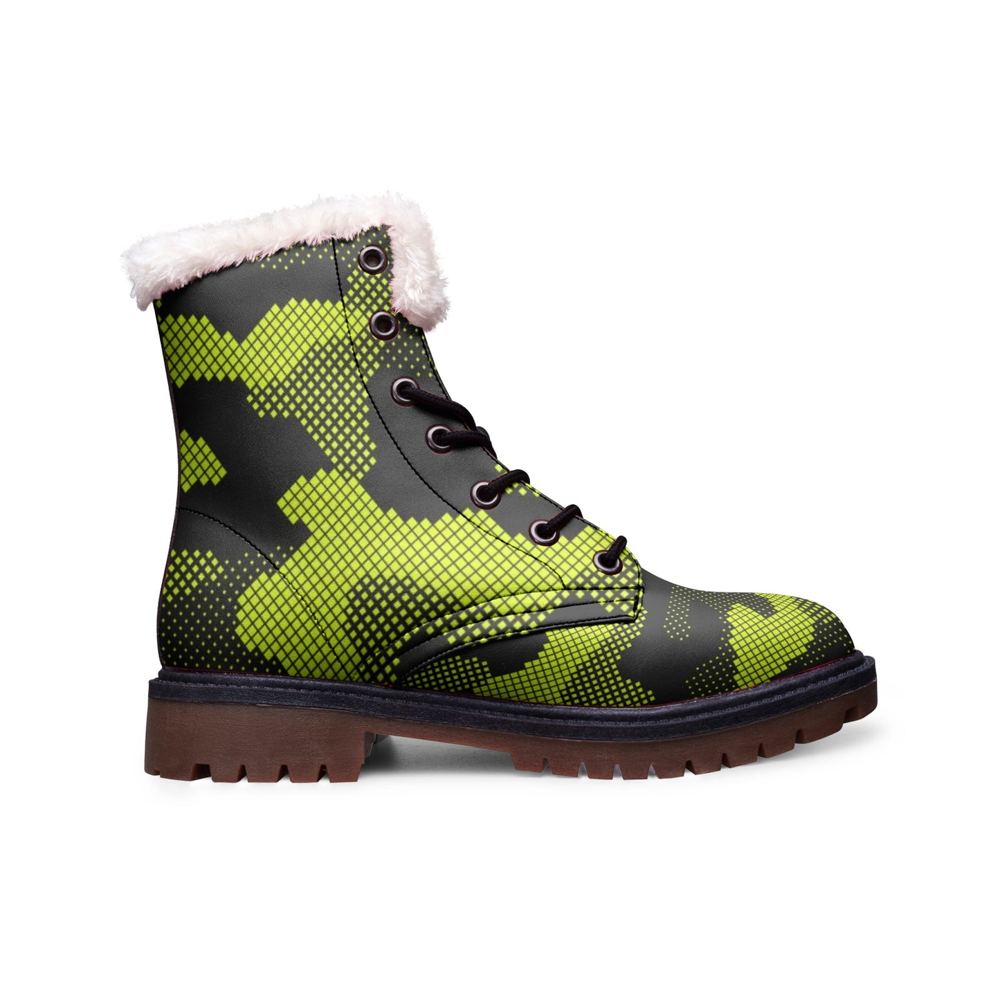 Snow Camo Boots | Green Dotted Camouflage