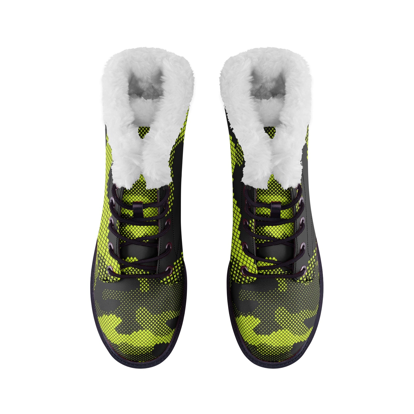 Snow Camo Boots | Green Dotted Camouflage