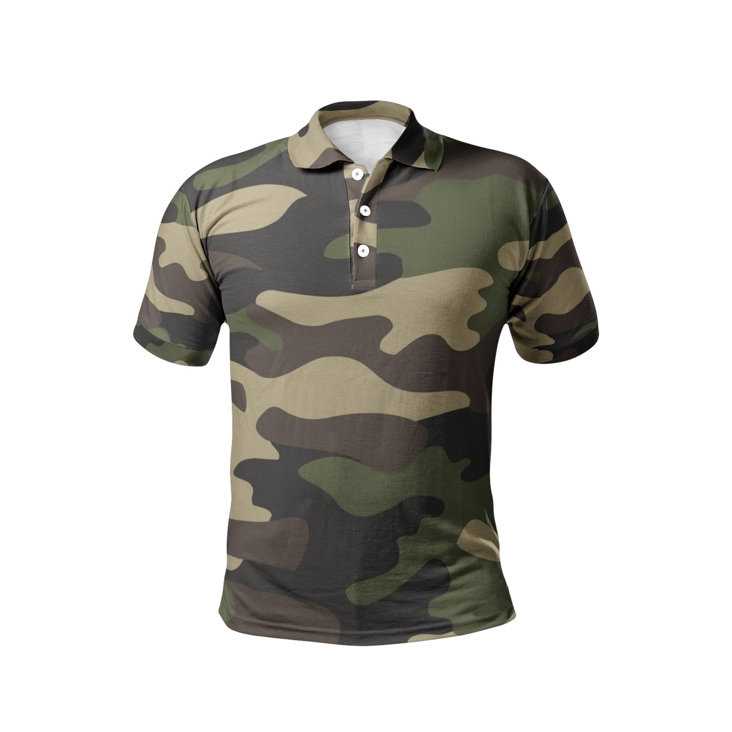 Camo Golf Shirt | Classic Green Camouflage