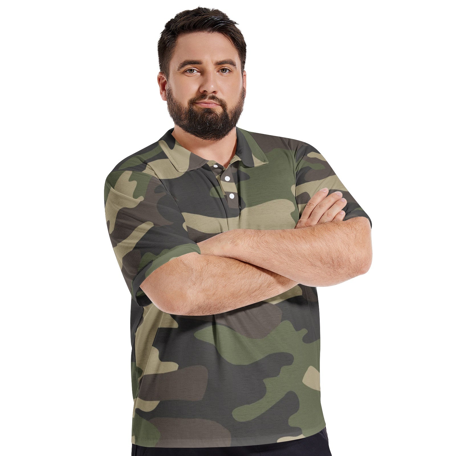 Camo Golf Shirt | Classic Green Camouflage