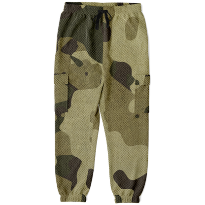 Camo Cargo Pants | Unisex | Green Fabric Camouflage