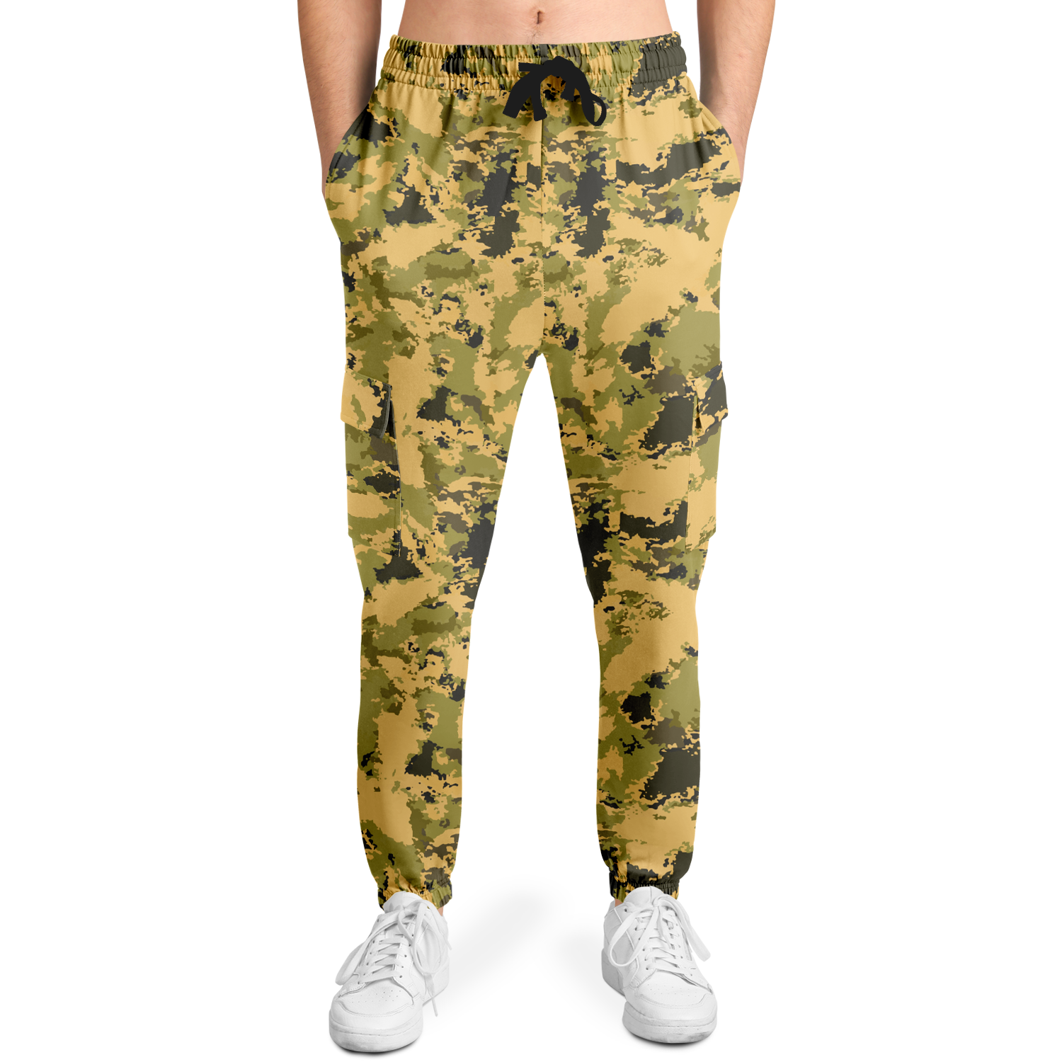 Desert Green Camo Cargo Pants | Unisex