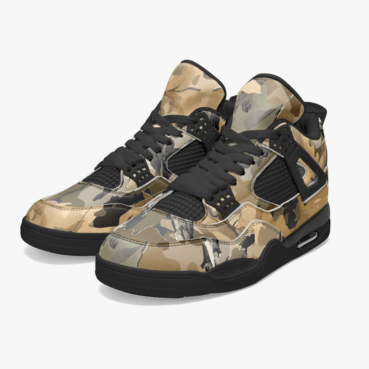 Hunting Sneakers AJ4 | Green Oak Tree Camouflage