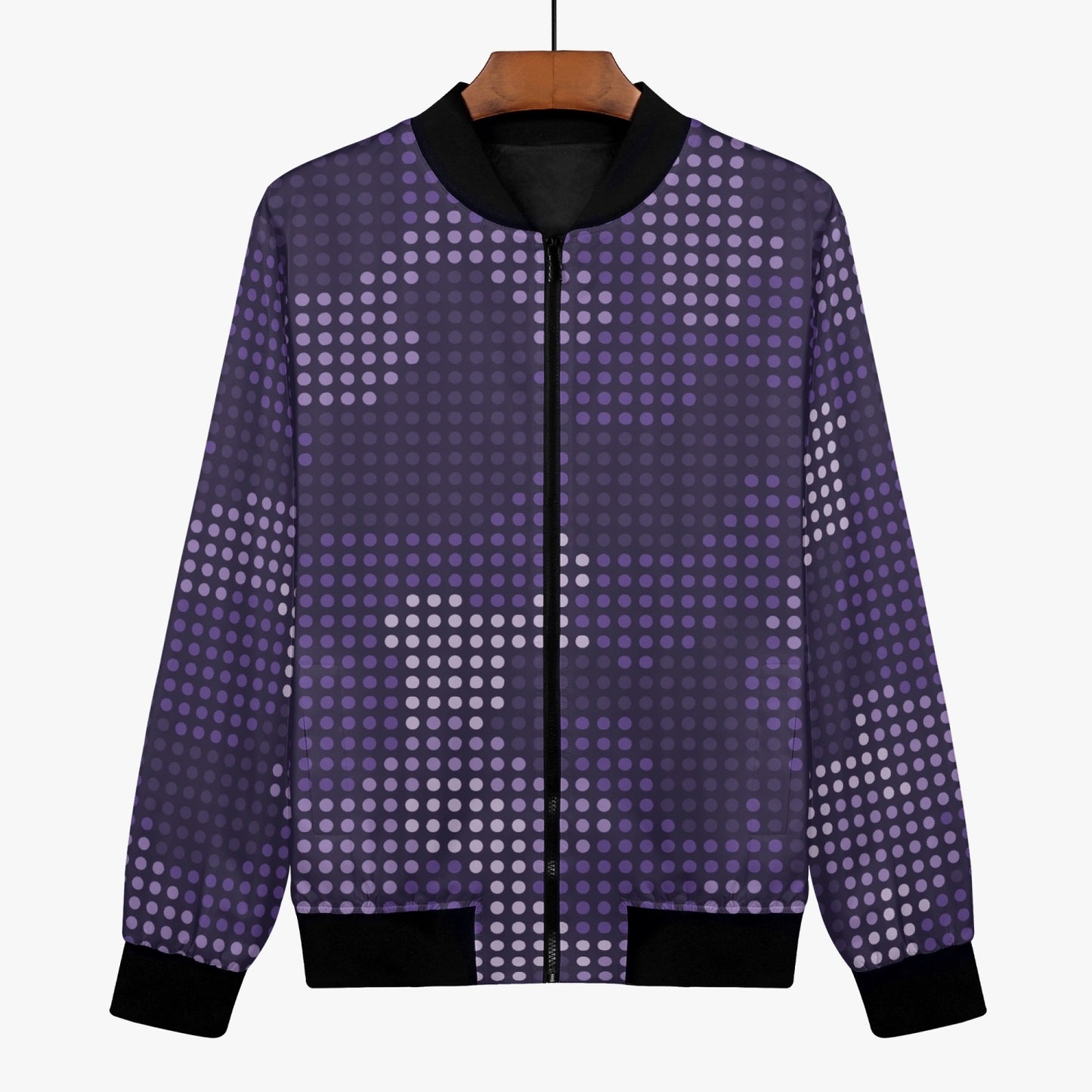 Women's Camo Bomber Jacket | Blue LED Camouflage