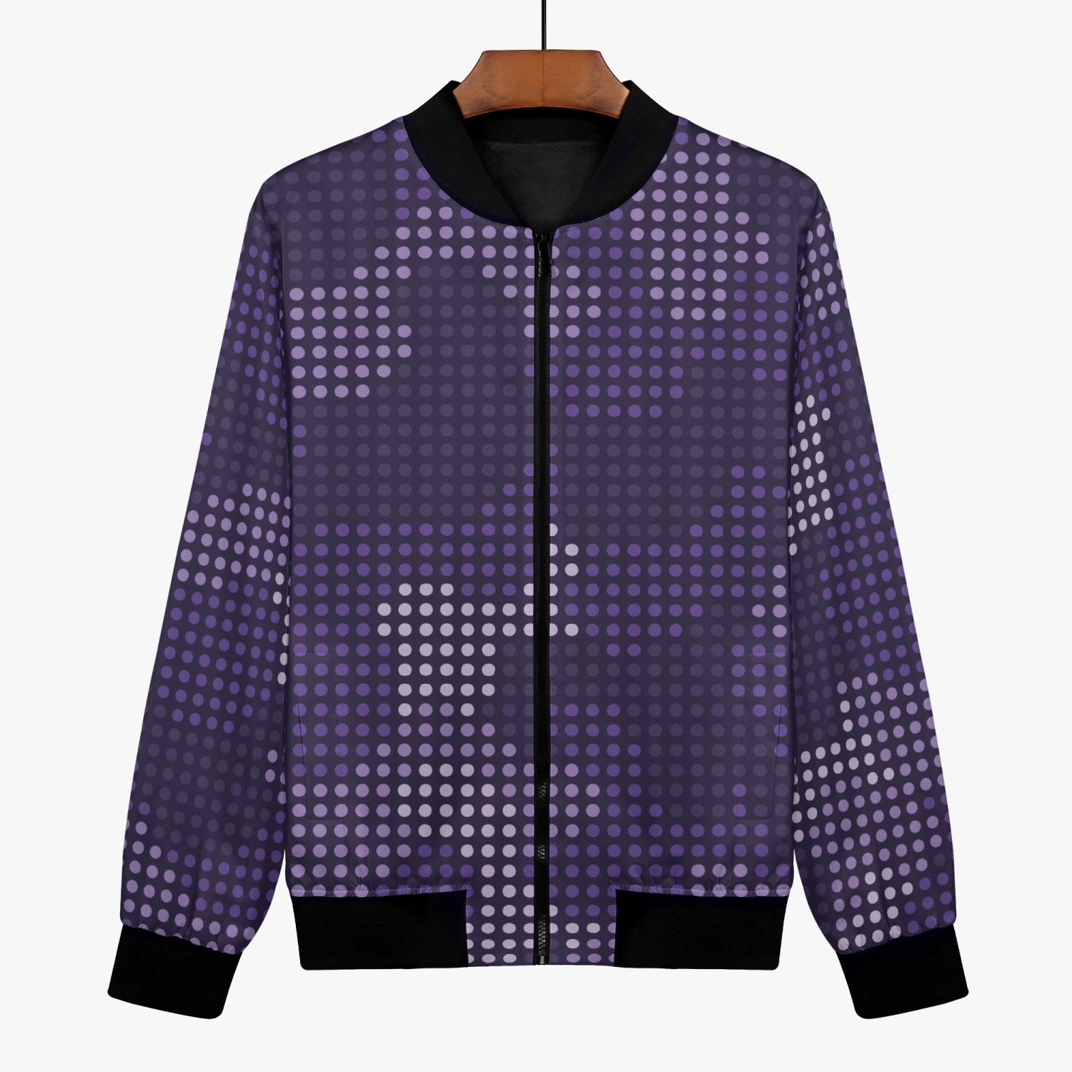 Women's Camo Bomber Jacket | Blue LED Camouflage