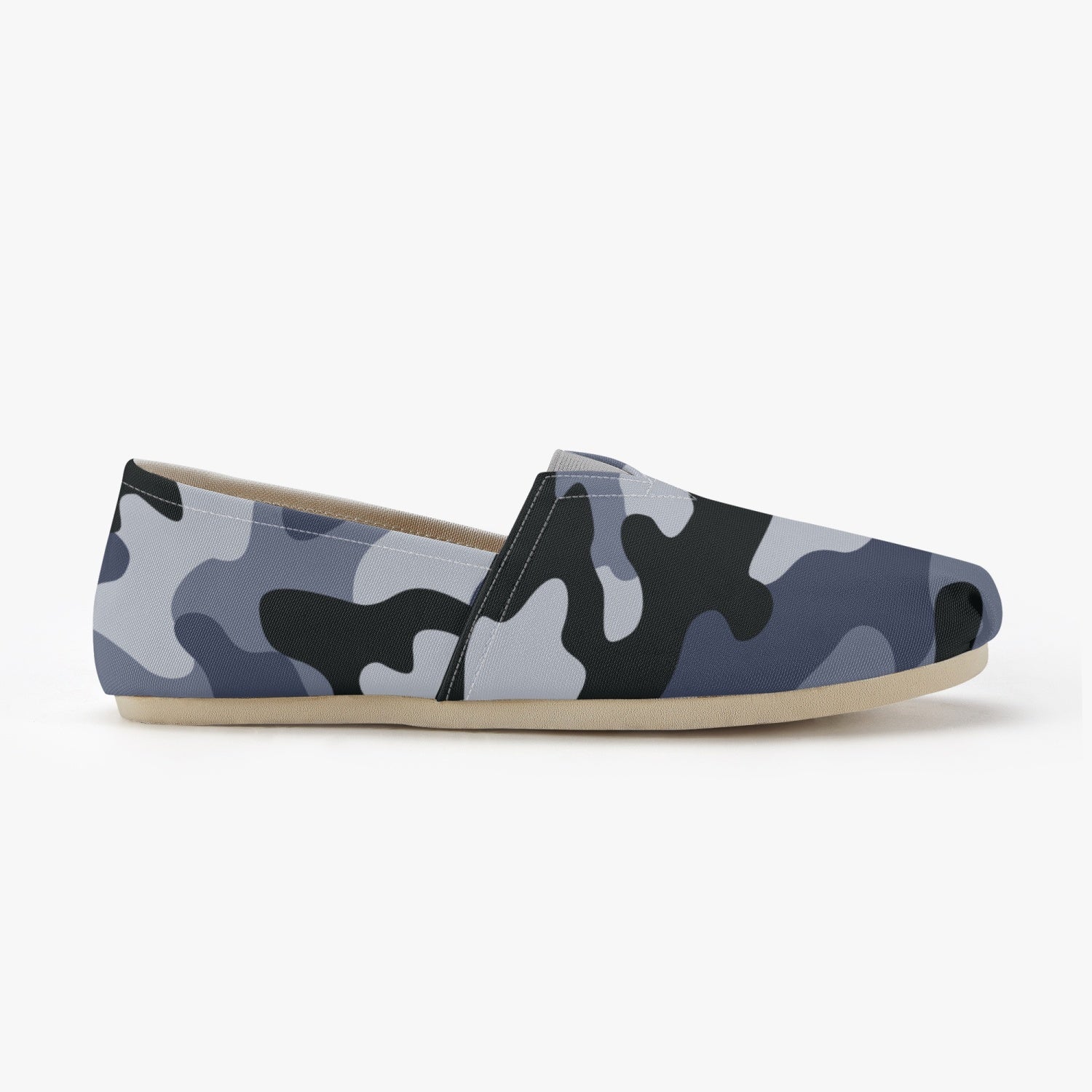 Camo Toms | Light Blue Camouflage Canvas Shoes