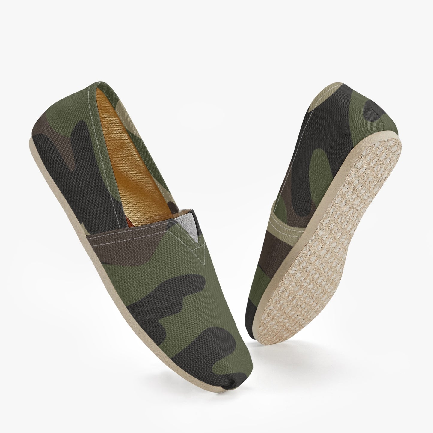 Camo Toms | Classic Green Camouflage Canvas Shoes