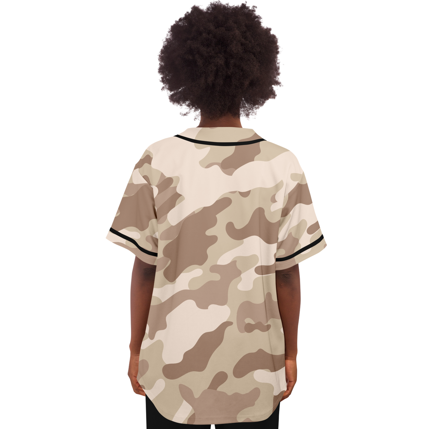 Camo Baseball Jersey | Brown Desert Camouflage