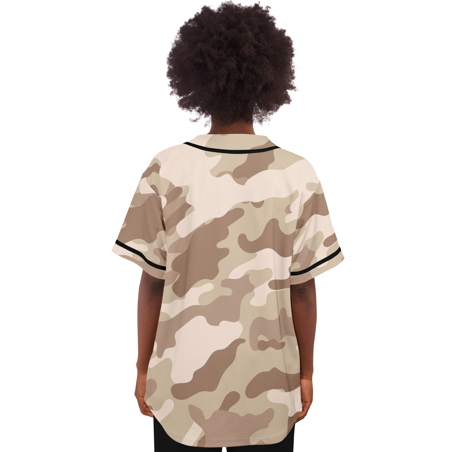 Camo Baseball Jersey | Brown Desert Camouflage