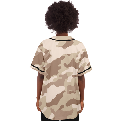 Camo Baseball Jersey | Brown Desert Camouflage