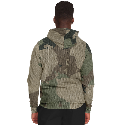 Zip-Up Hoodie | Dirty Brown Camouflage