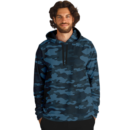 Blue Camo Hoodie | Classic Military Design