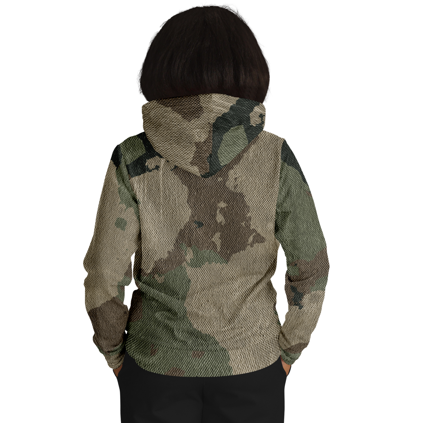 Camo Hoodie | Dirty Old Brown Camouflage Pullover