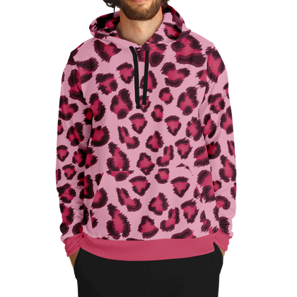 Leopard Hoodie | Pink, Cherry, and Black