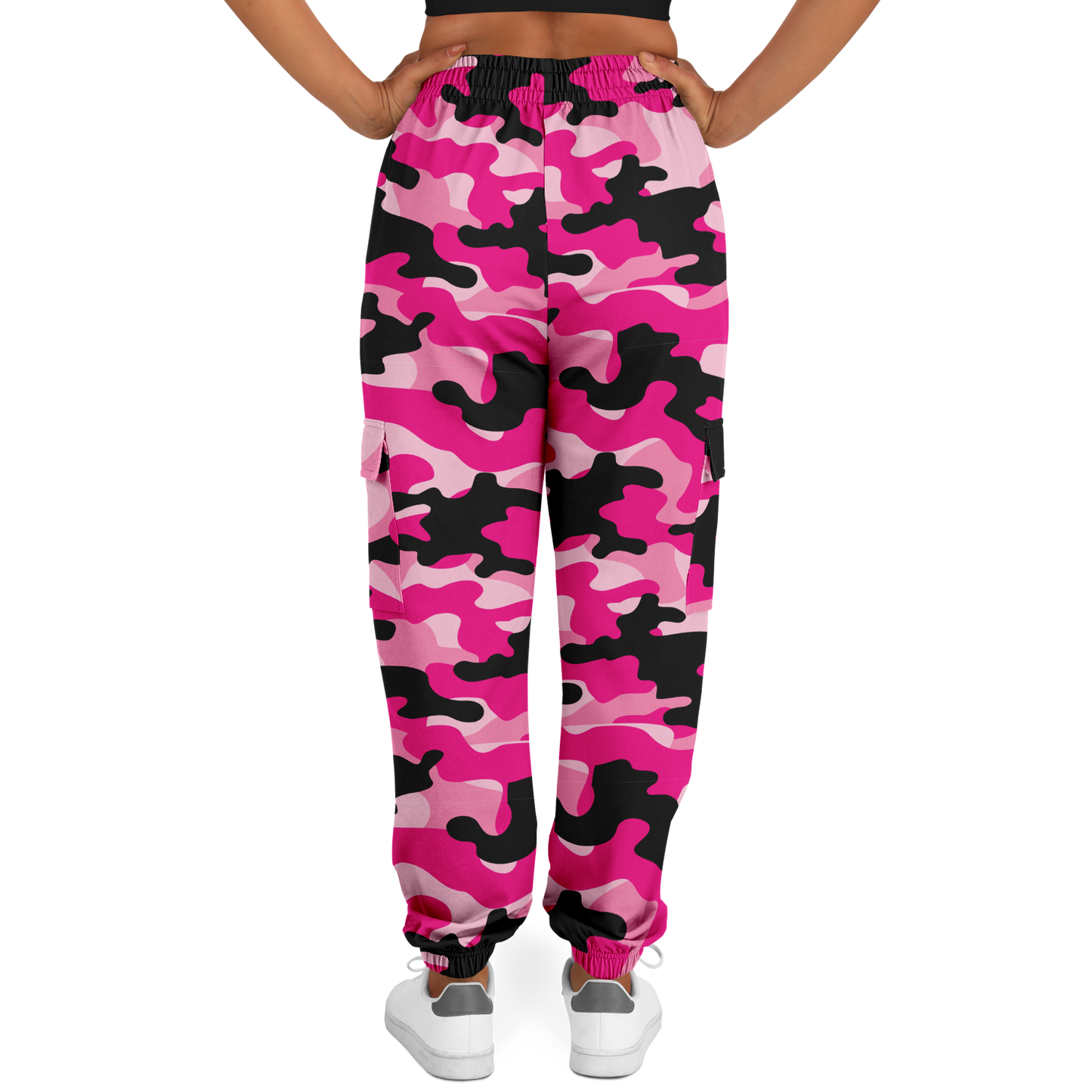 Pink Camo Cargo Pants | Candy, Black, & Cerise Mixed Camouflage