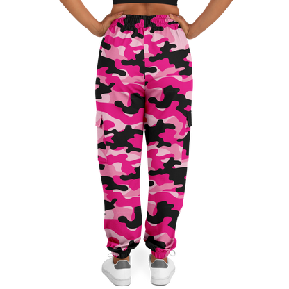 Pink Camo Cargo Pants | Candy, Black, & Cerise Mixed Camouflage