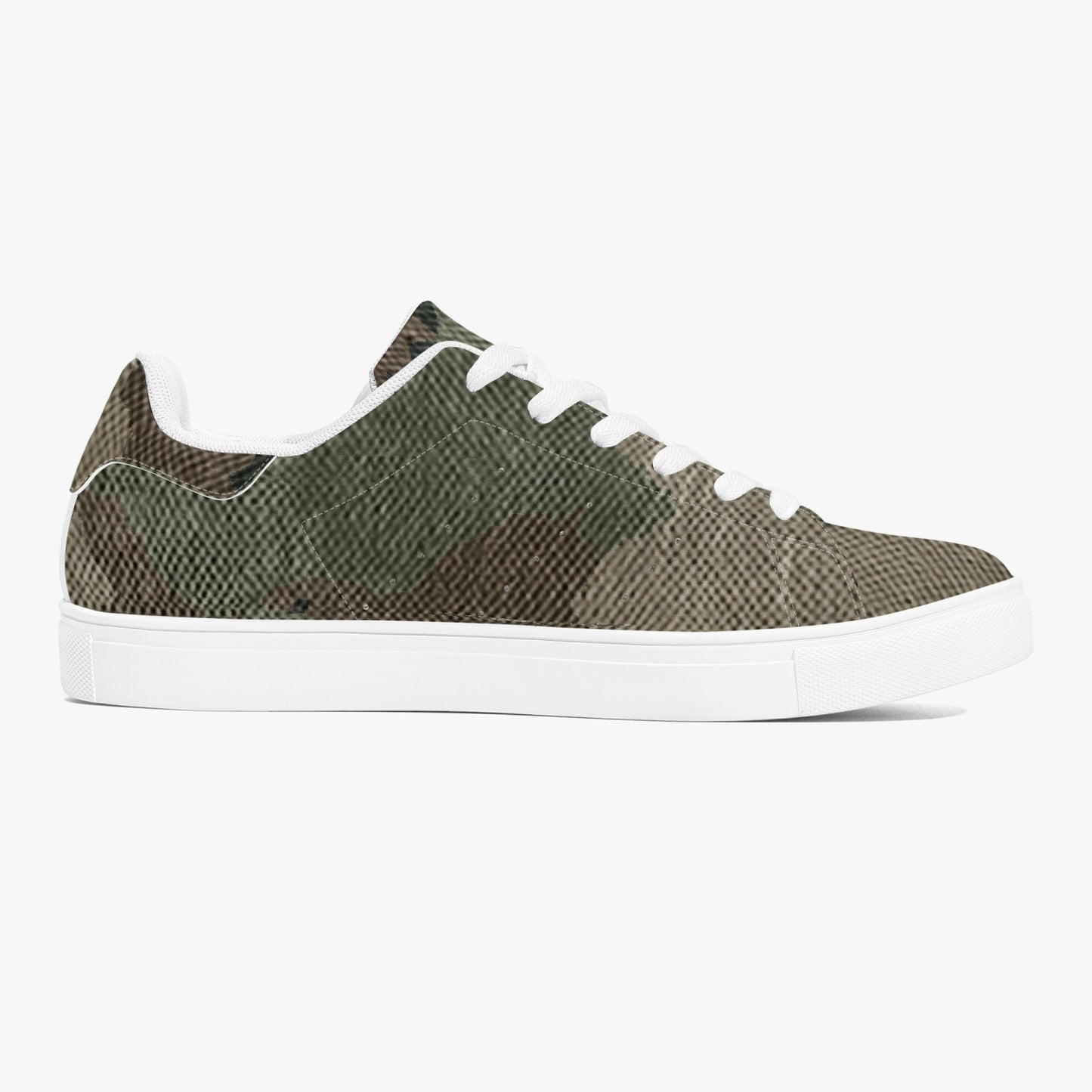 Camo Sneakers | Classic Low-Top Leather | Dirty Brown