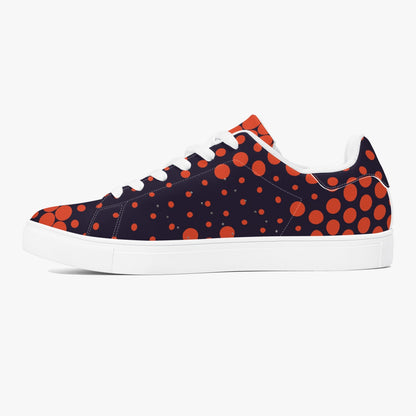 Camo Sneakers | Classic Low-Top | Orange & Blue Digital