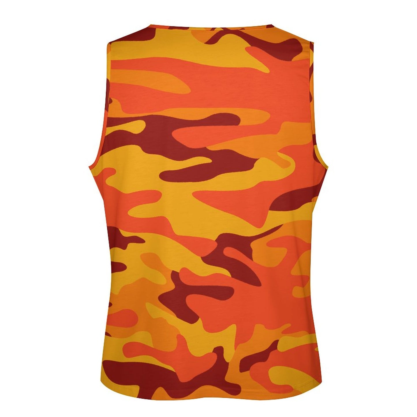 Camo Tank Top | Orange & Red Camouflage